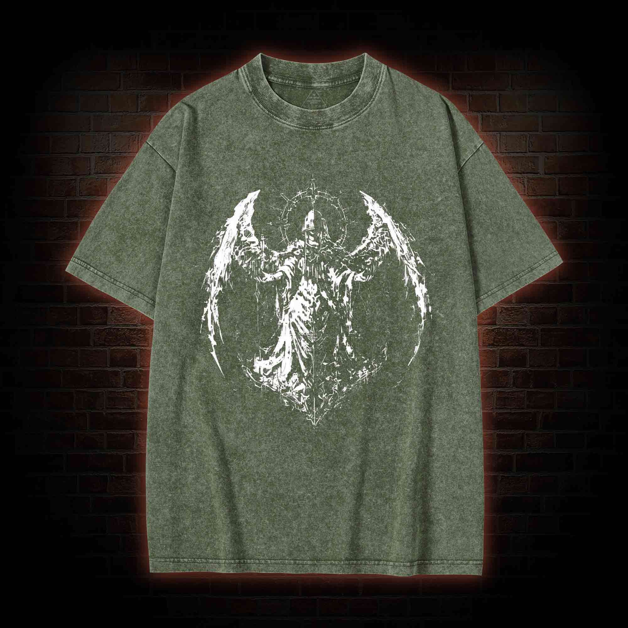 Gothic Angel Washed T-shirt