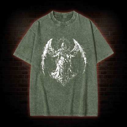 Gothic Angel Washed T-shirt
