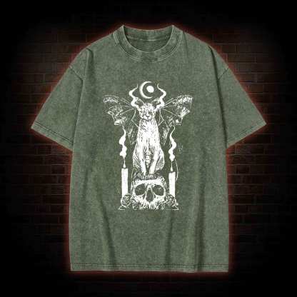 Sphynx Cat Washed T-shirt