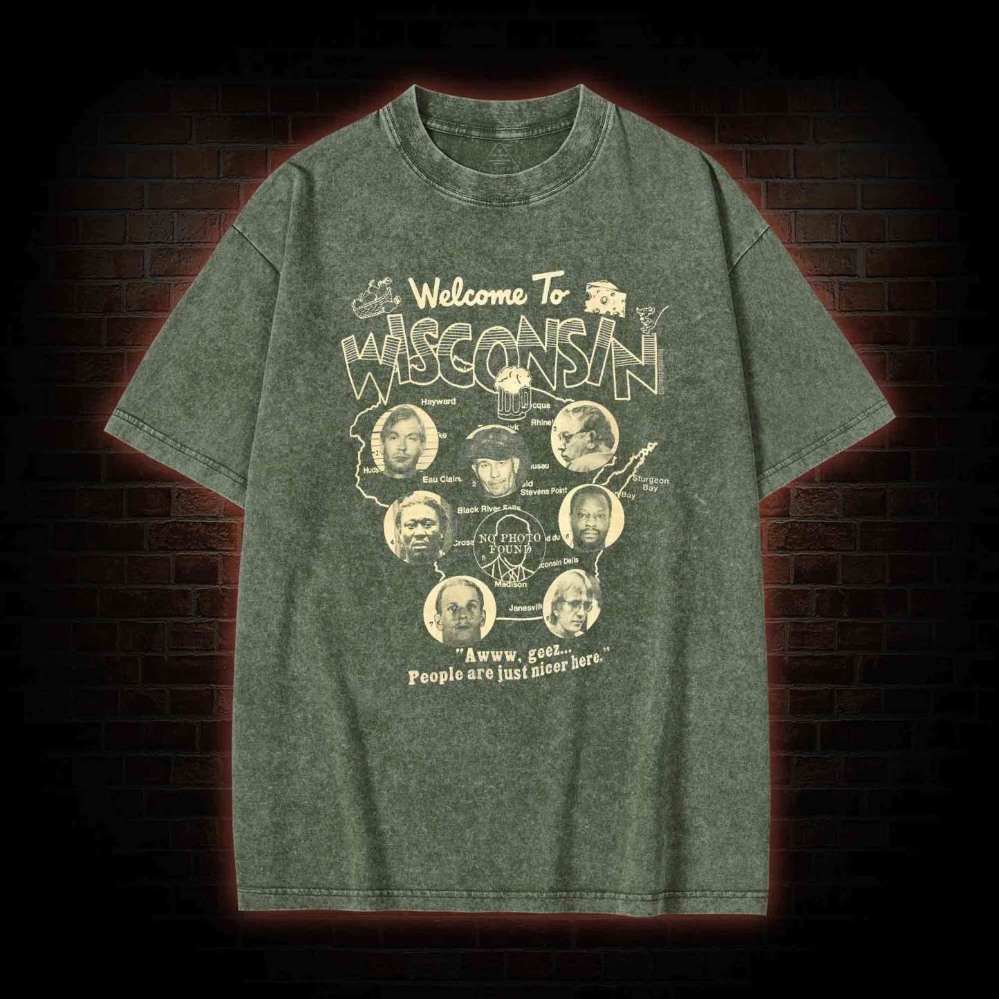 Welcome to Wisconsin Washed T-shirt