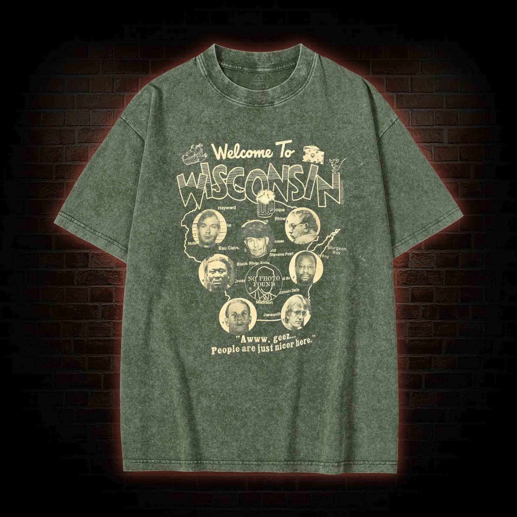 Welcome to Wisconsin Washed T-shirt