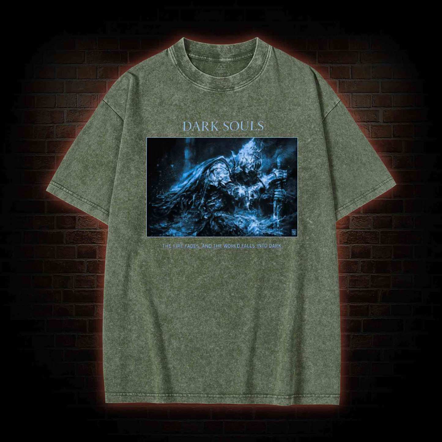 The World Falls into Dark Washed T-shirt