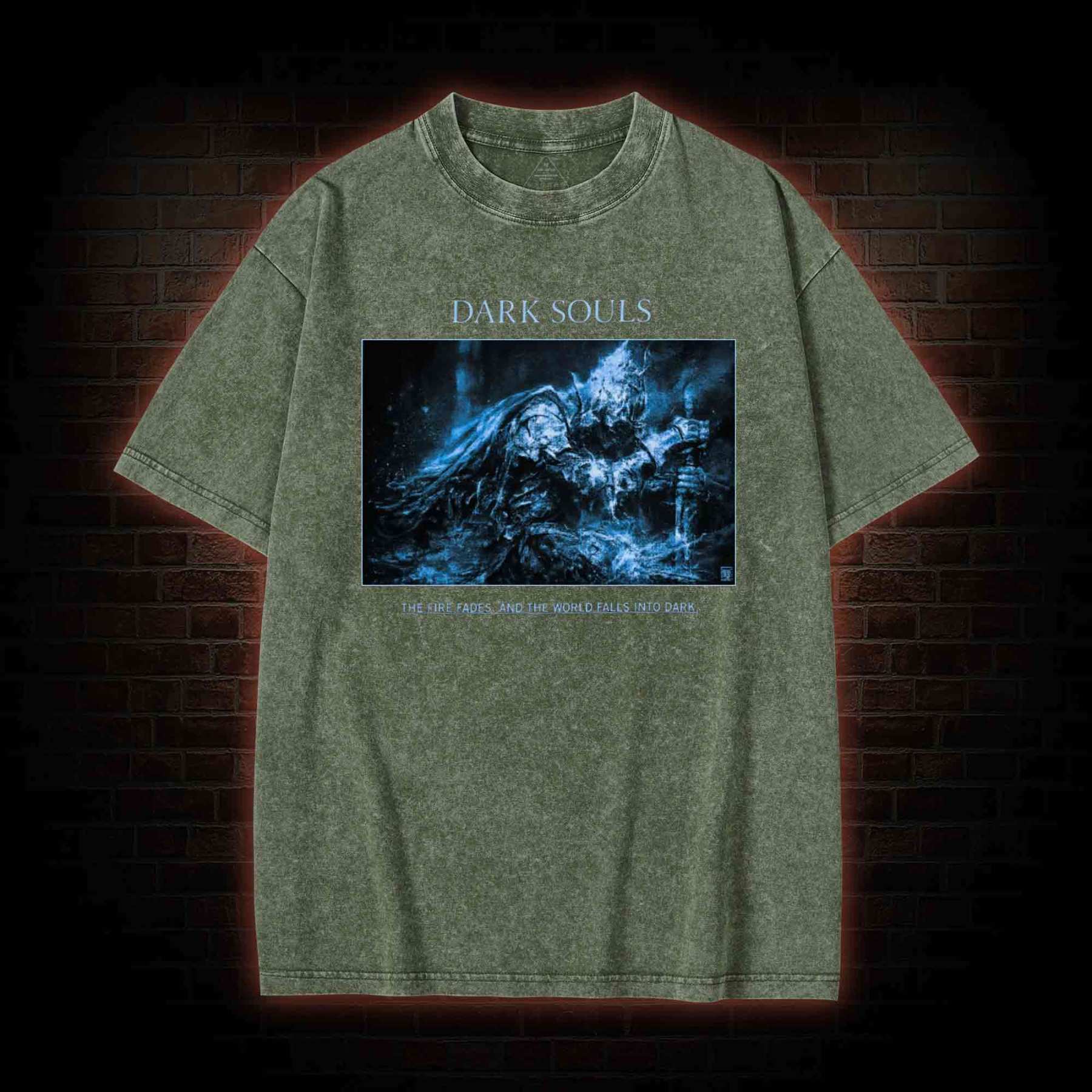 The World Falls into Dark Washed T-shirt
