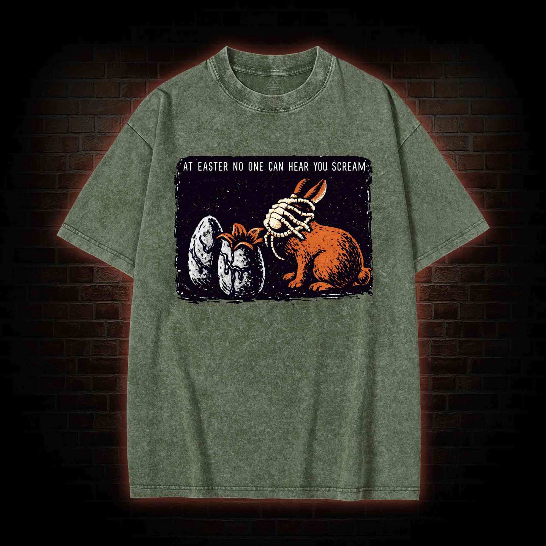 No One can Hear You Scream Washed T-shirt