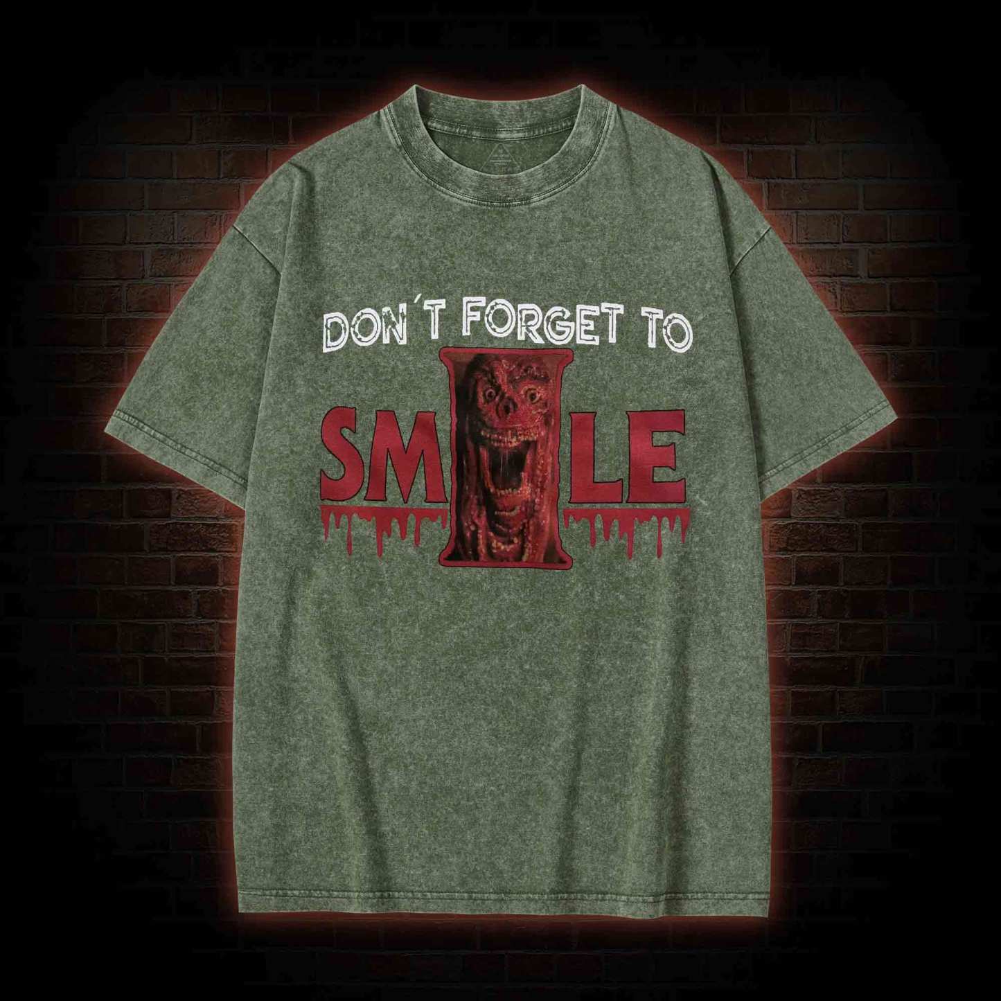 Don't Forget to Smile Washed T-shirt