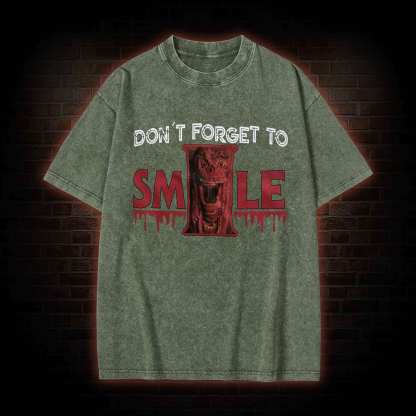 Don't Forget to Smile Washed T-shirt