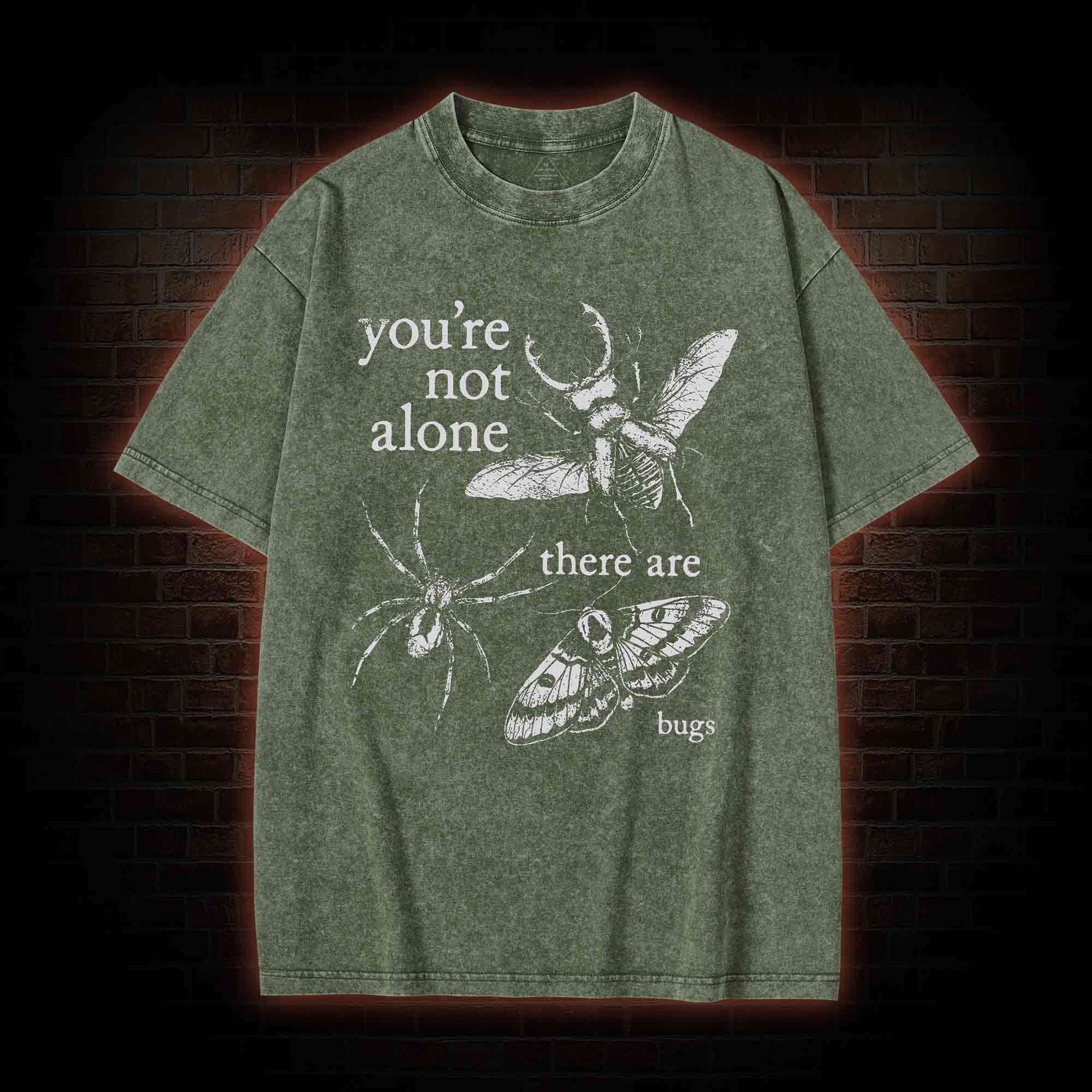 You're Not Alone Washed T-shirt
