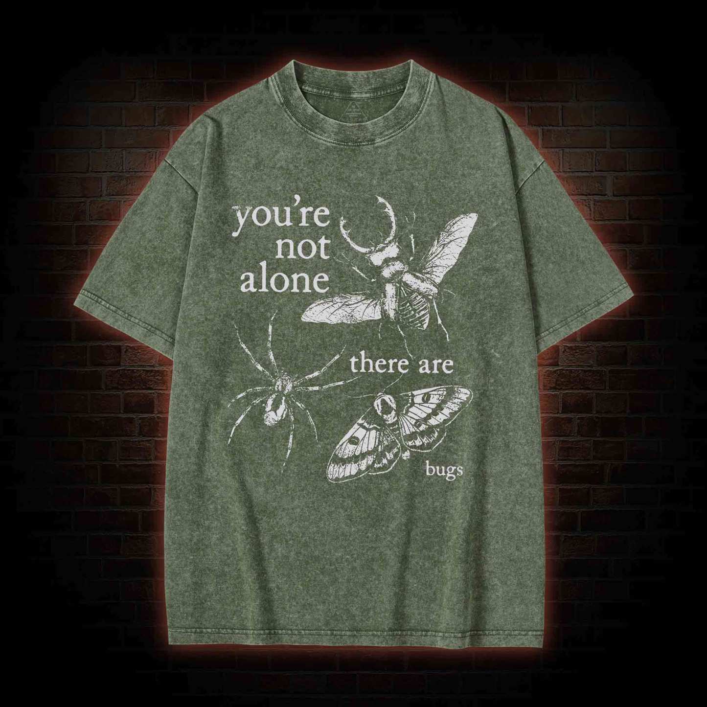 You're Not Alone Washed T-shirt