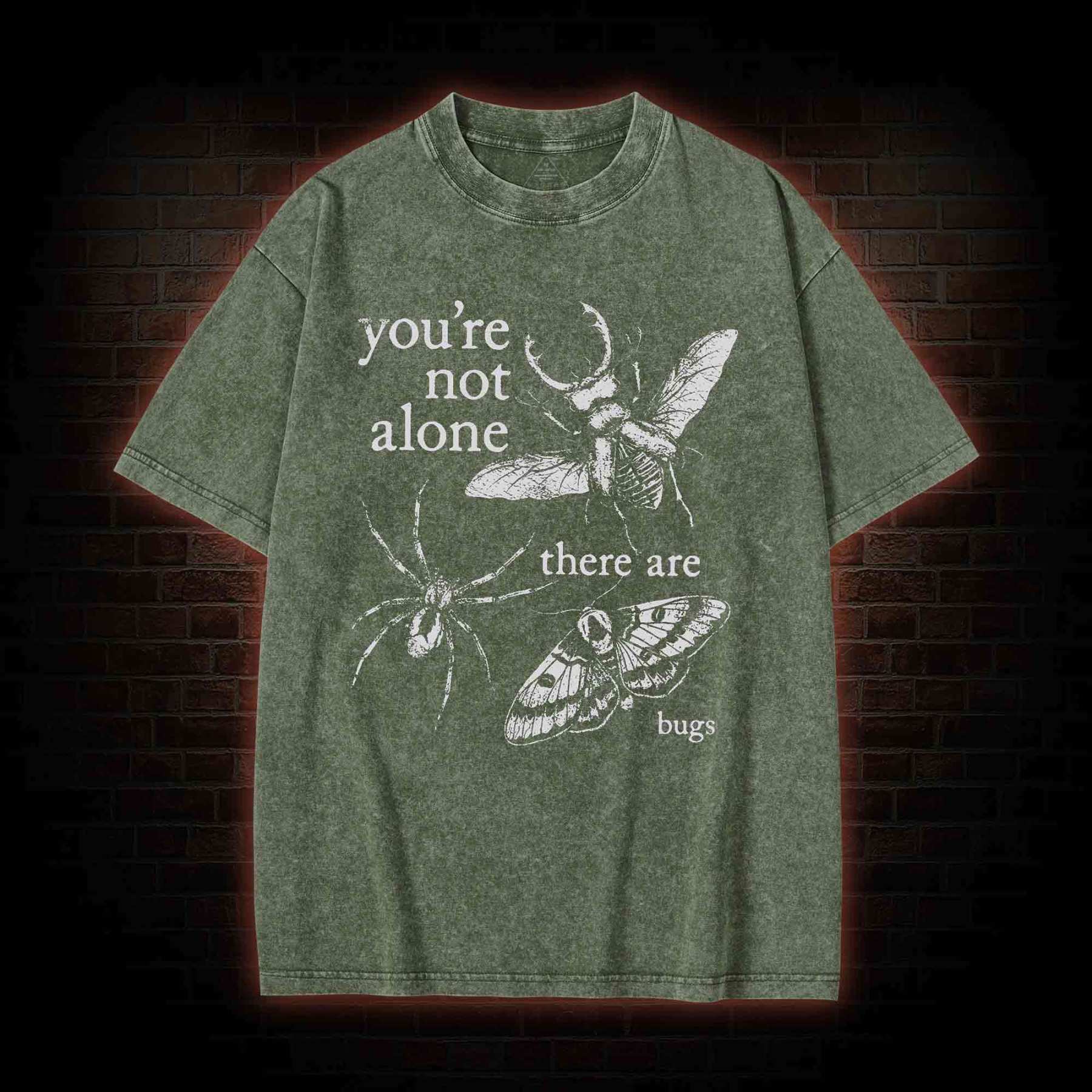 You're Not Alone Washed T-shirt