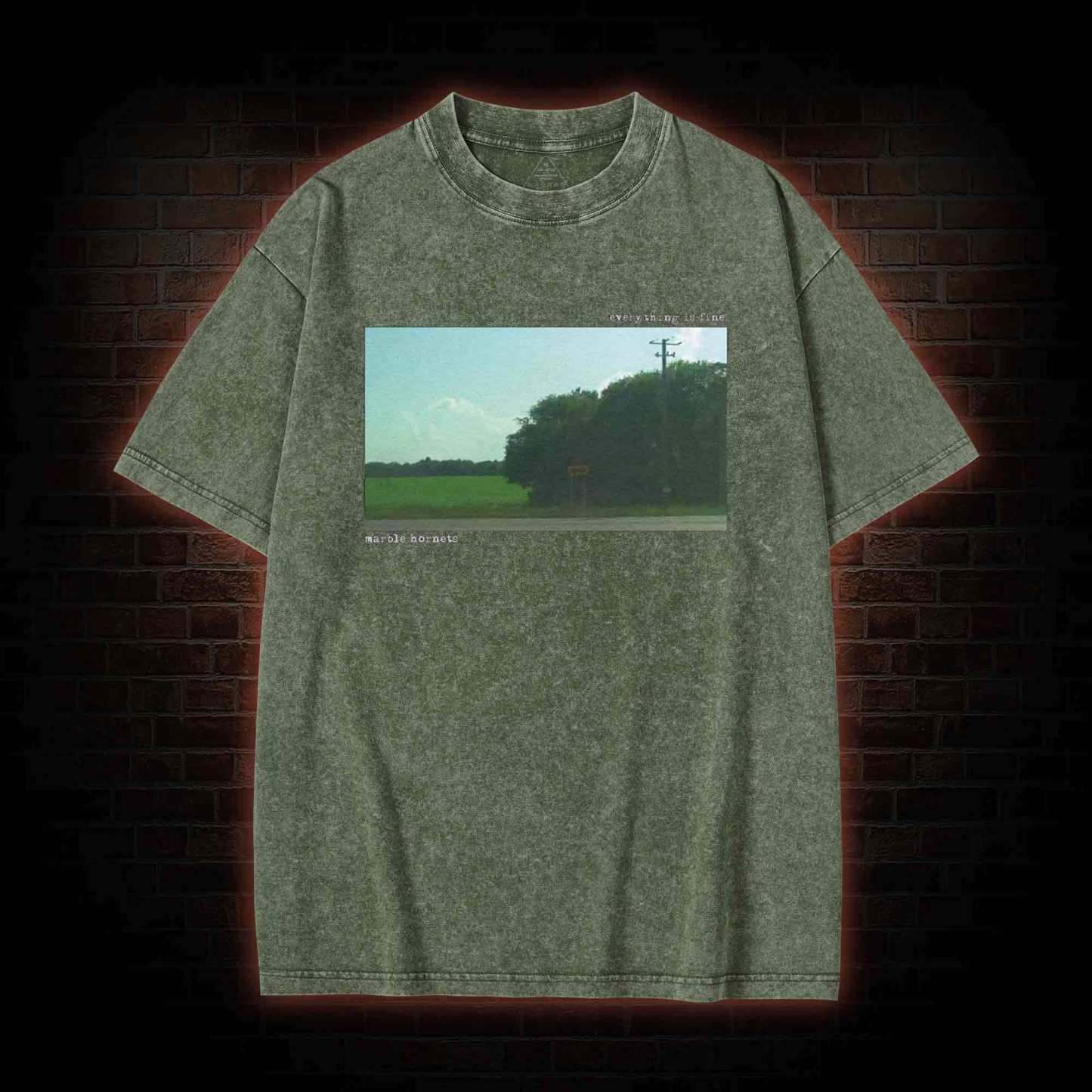 Everying is Fine Washed T-shirt