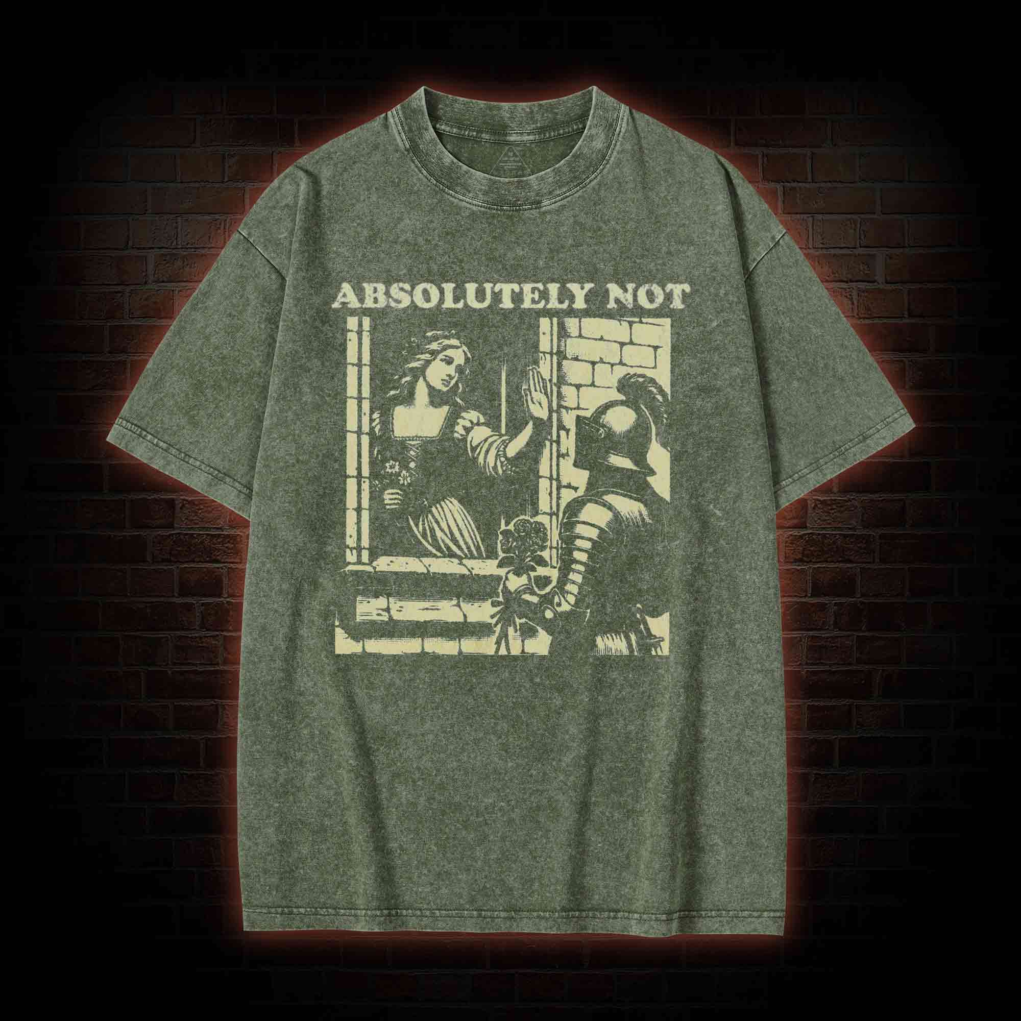 Knightcore Aesthetic Washed T-shirt