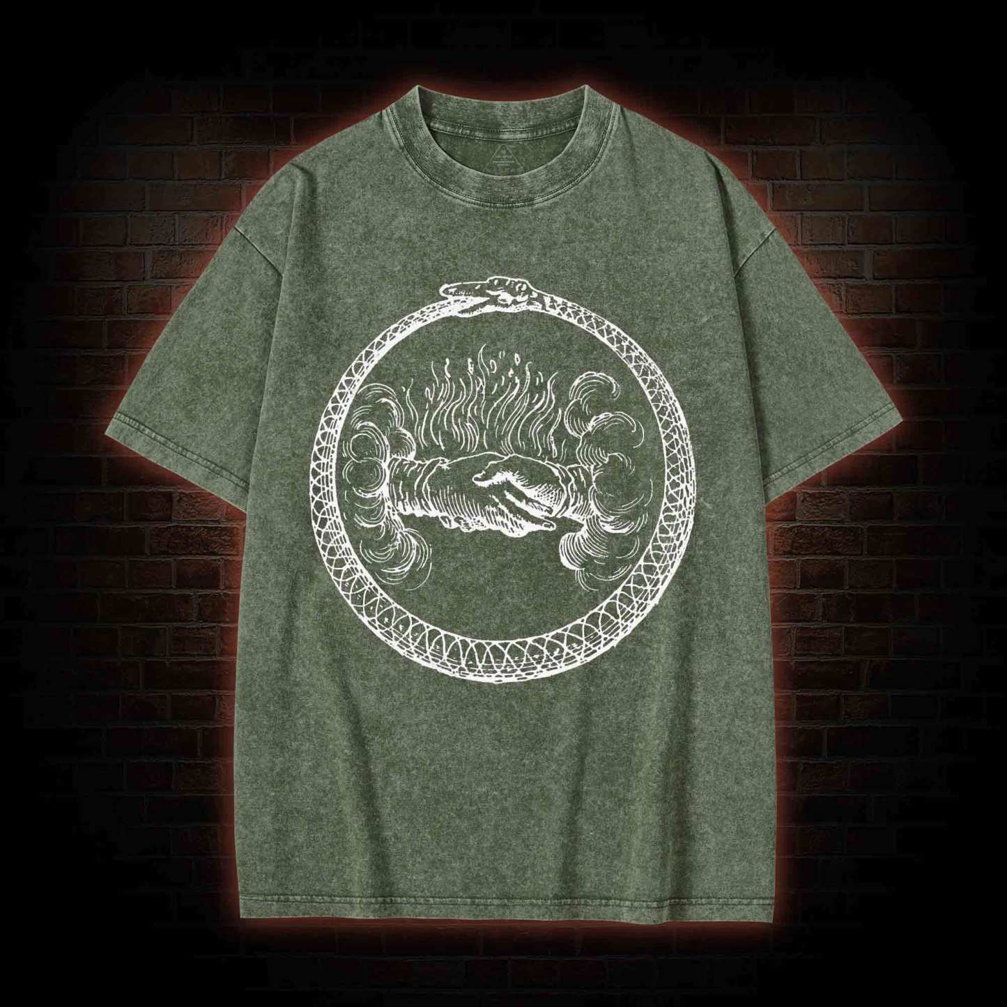 Mysterious Ouroboros Washed T-shirt