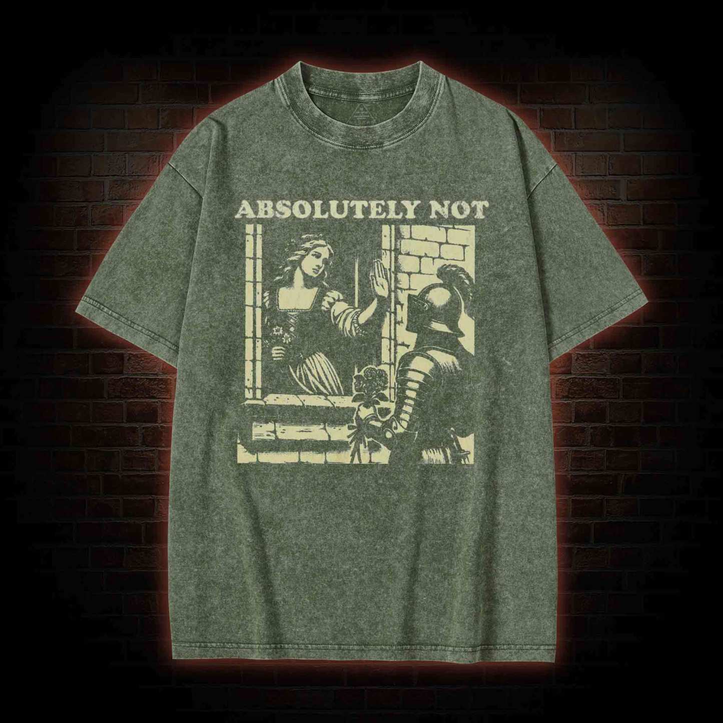 Knightcore Aesthetic Washed T-shirt