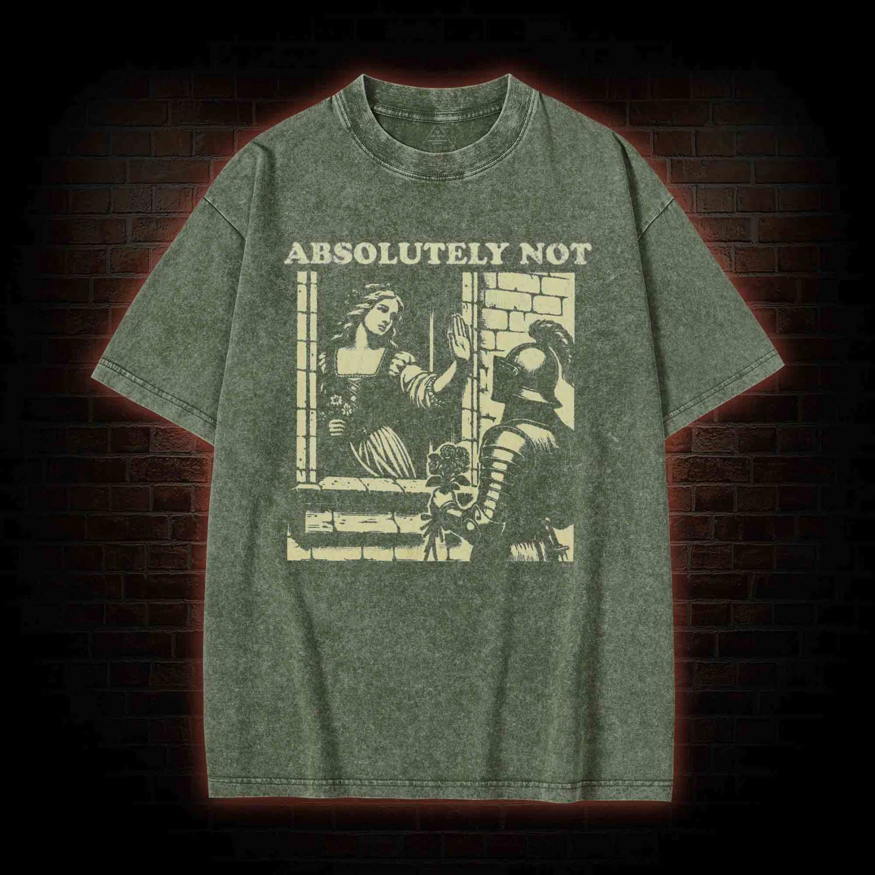 Knightcore Aesthetic Washed T-shirt