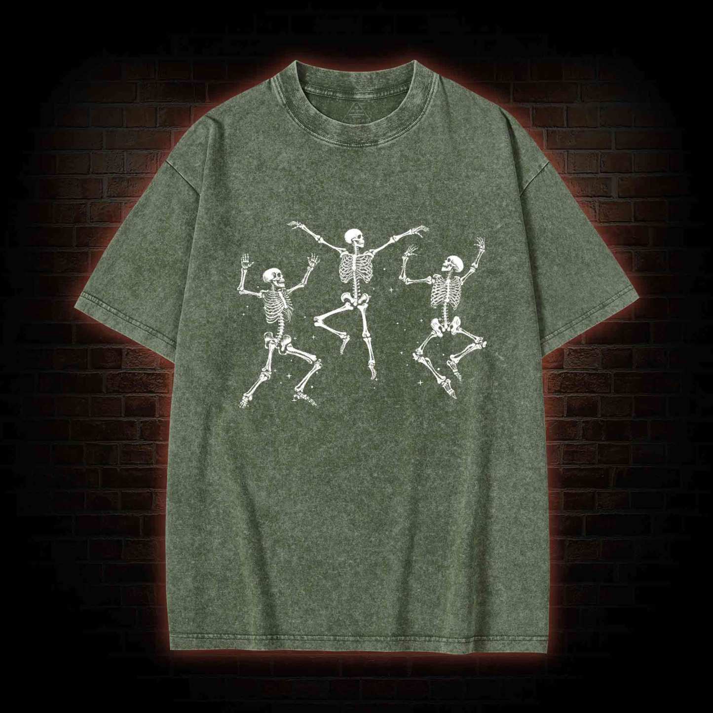 Dancing Skeleton Washed T-shirt