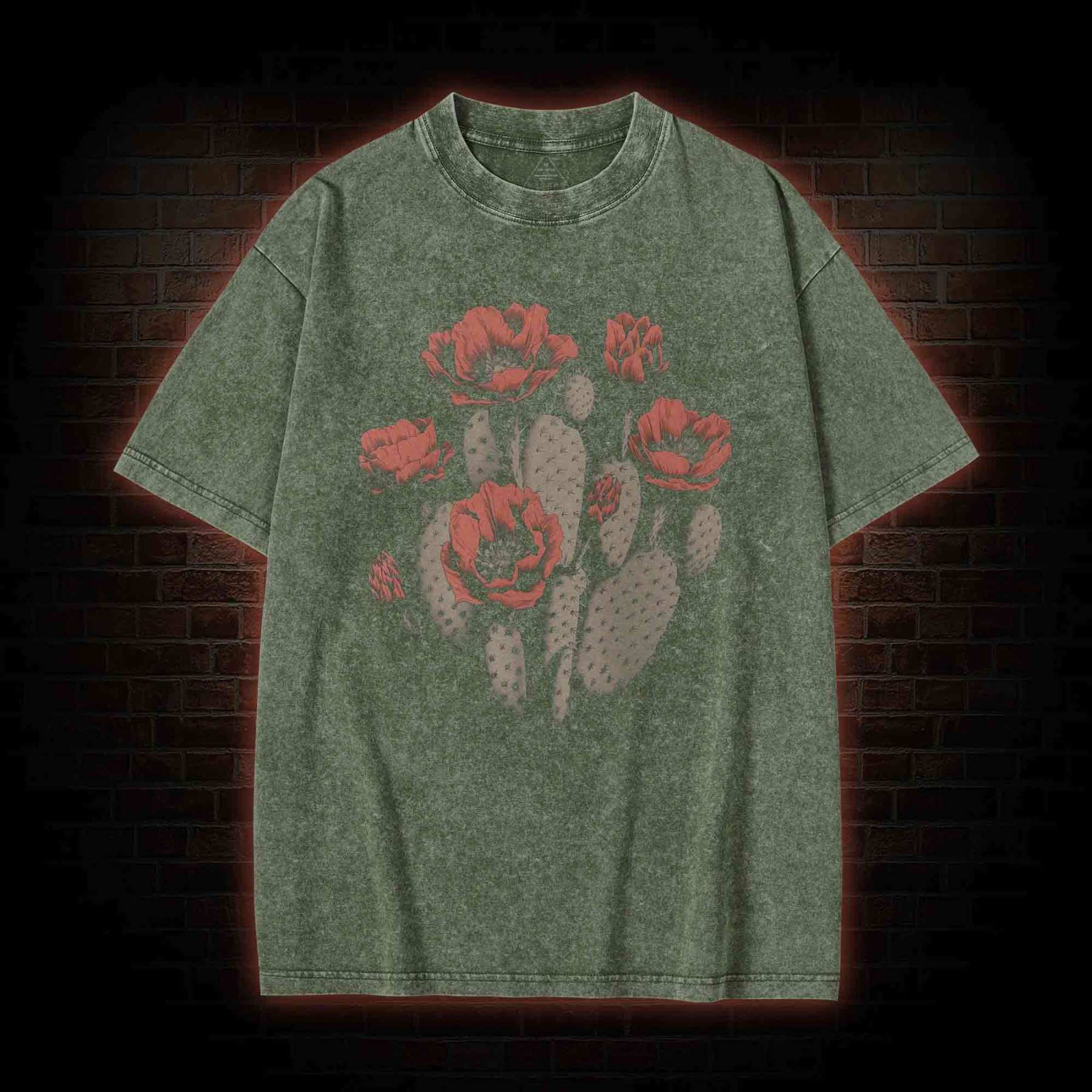 Cactus Flower Washed T-shirt