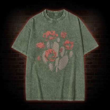 Cactus Flower Washed T-shirt