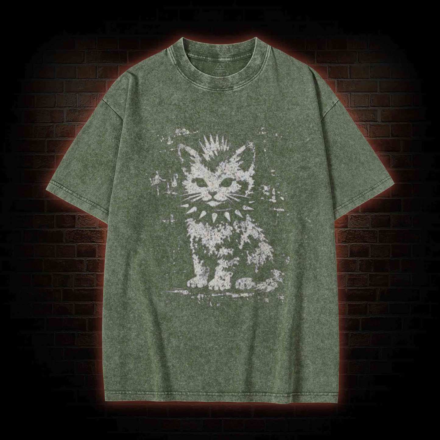Punk Kitten Washed T-shirt