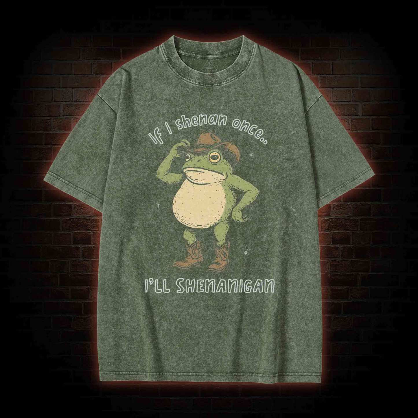 If I Shenan once... I'll Shenanigan Washed T-shirt