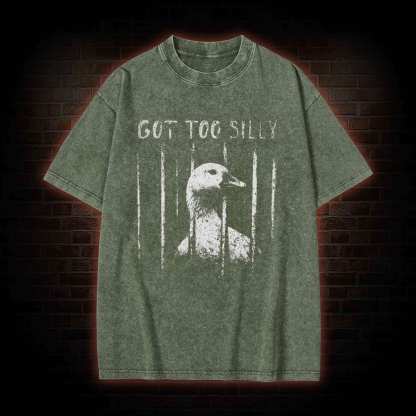 Got Too Silly Washed T-shirt