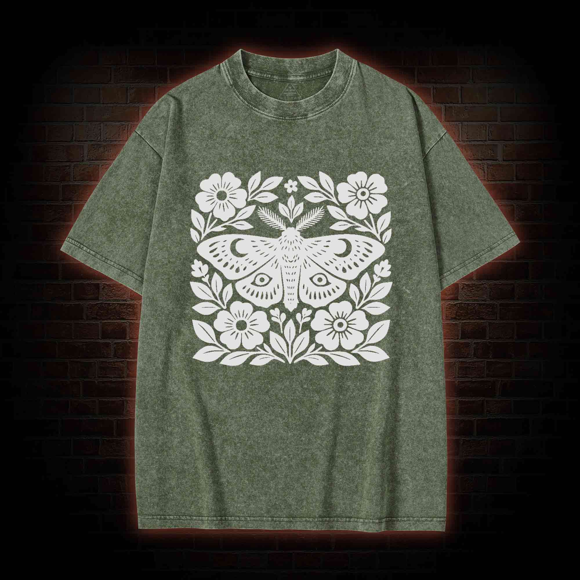 Moth Block Washed T-shirt
