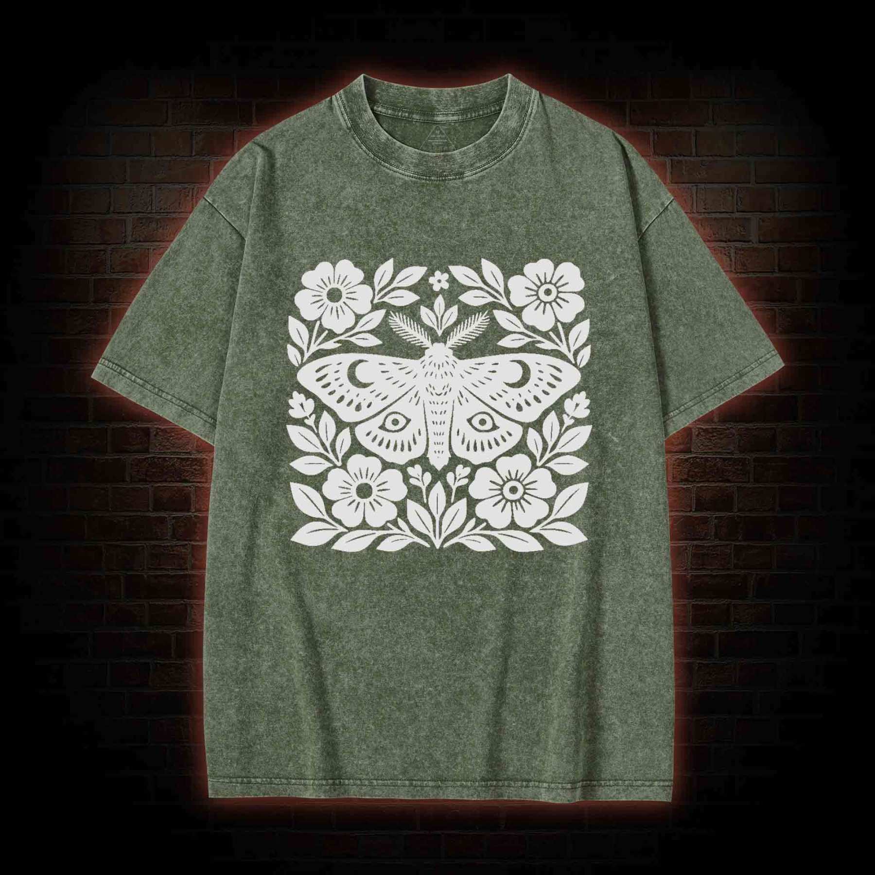 Moth Block Washed T-shirt