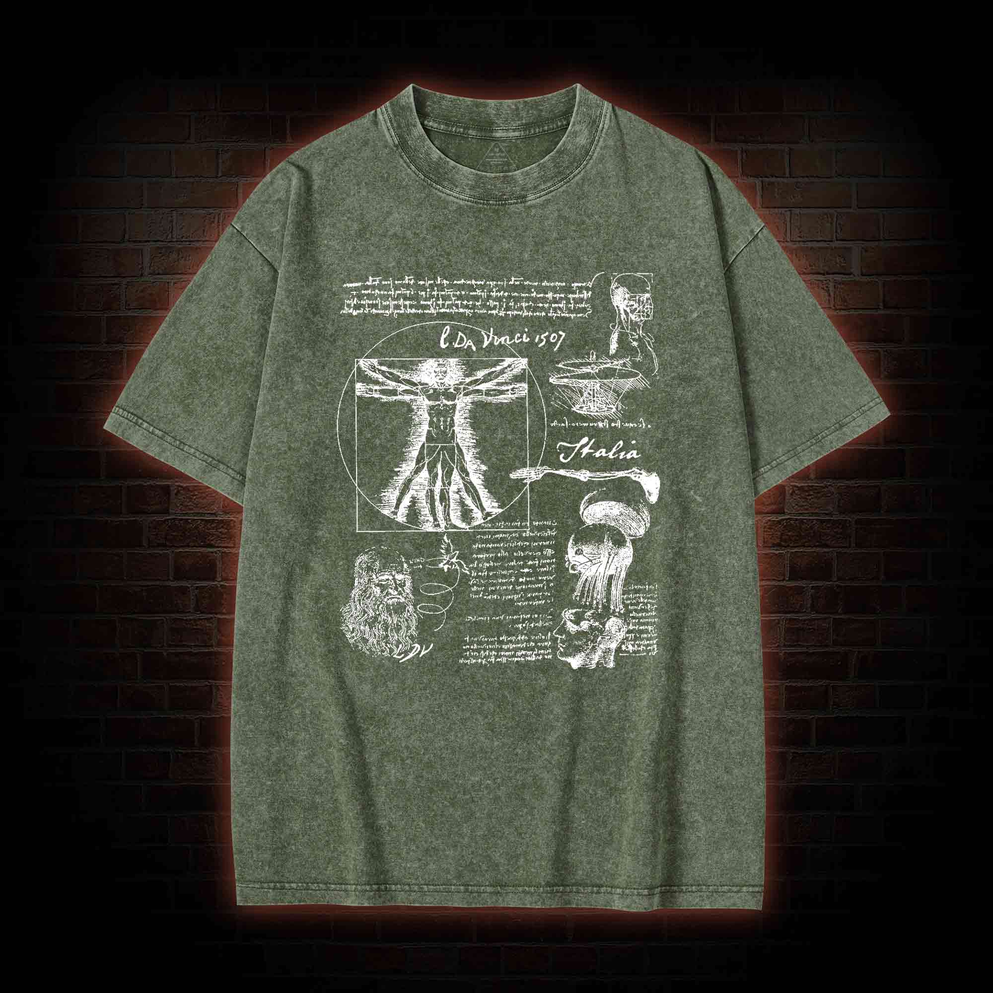 Anatomical Sketch Washed T-shirt