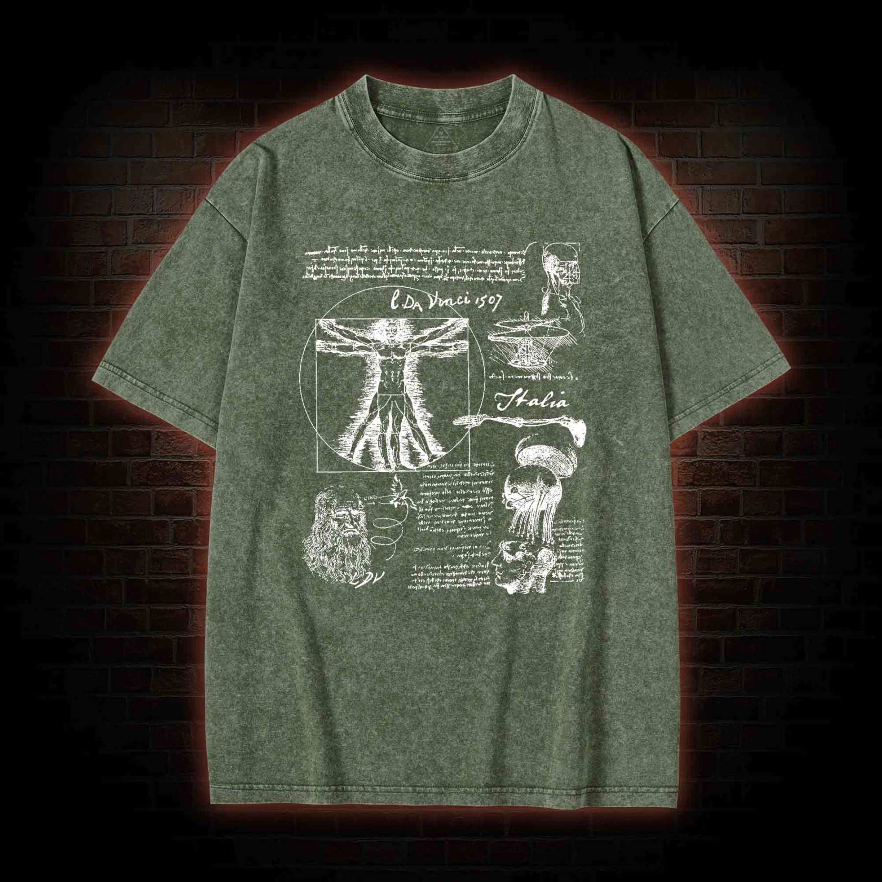 Anatomical Sketch Washed T-shirt