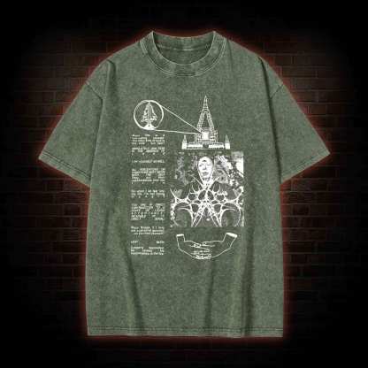 He Rotates His Marshmallow in the Fire Washed T-shirt