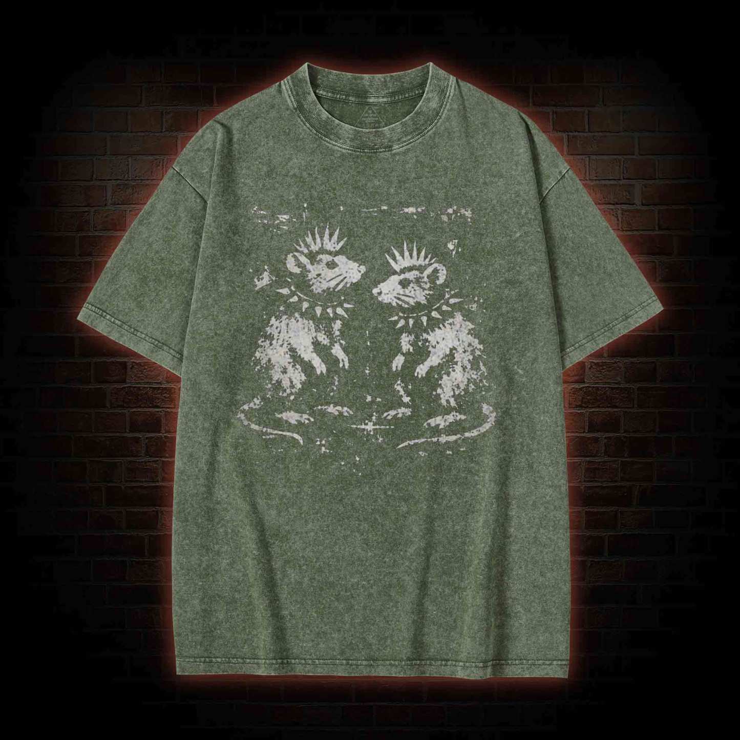Funny Rat Washed T-shirt