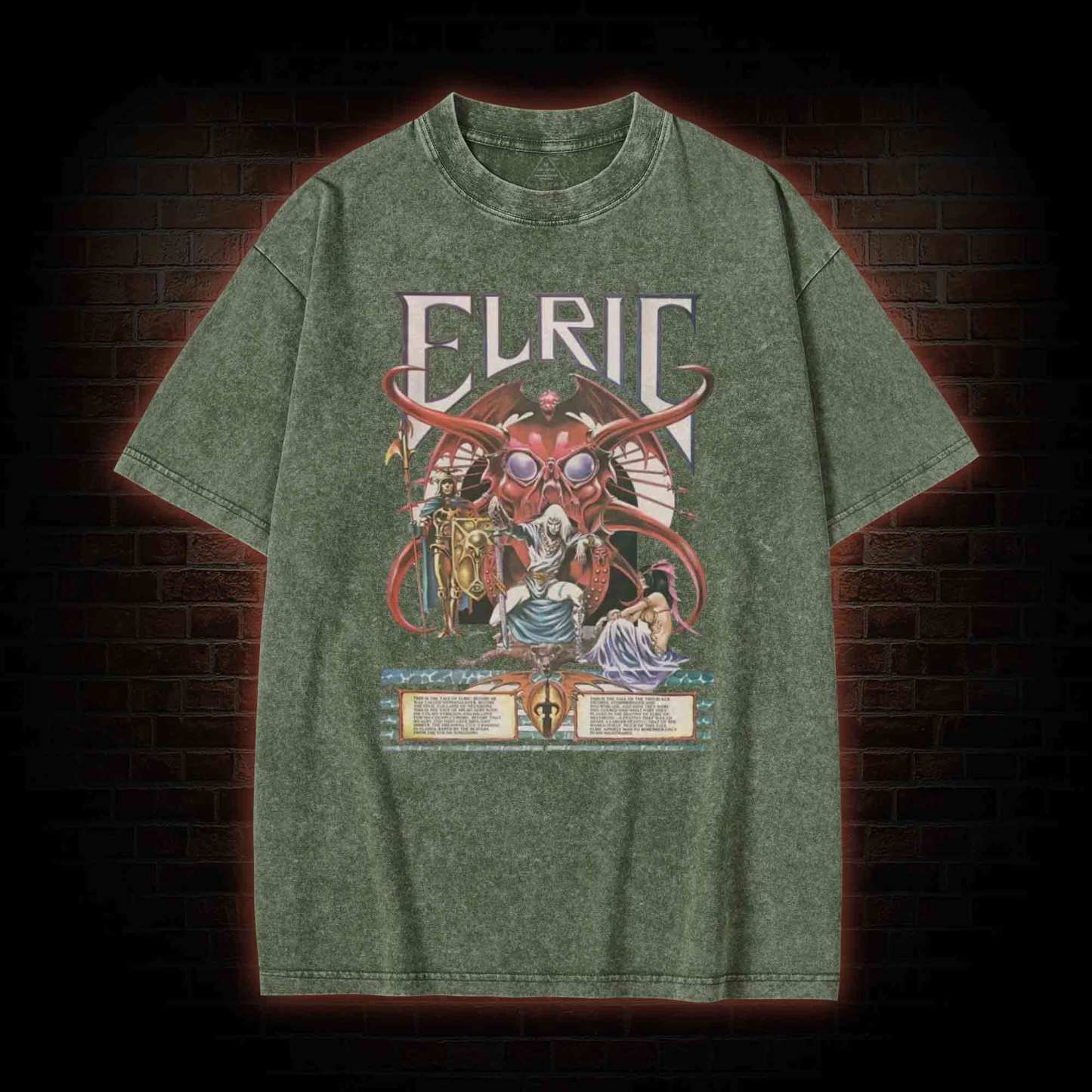 Blood and Souls for My Lord Arioch Washed T-shirt