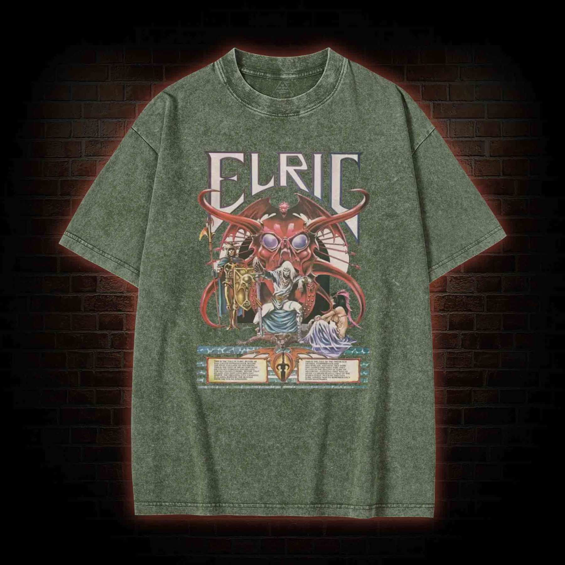 Blood and Souls for My Lord Arioch Washed T-shirt