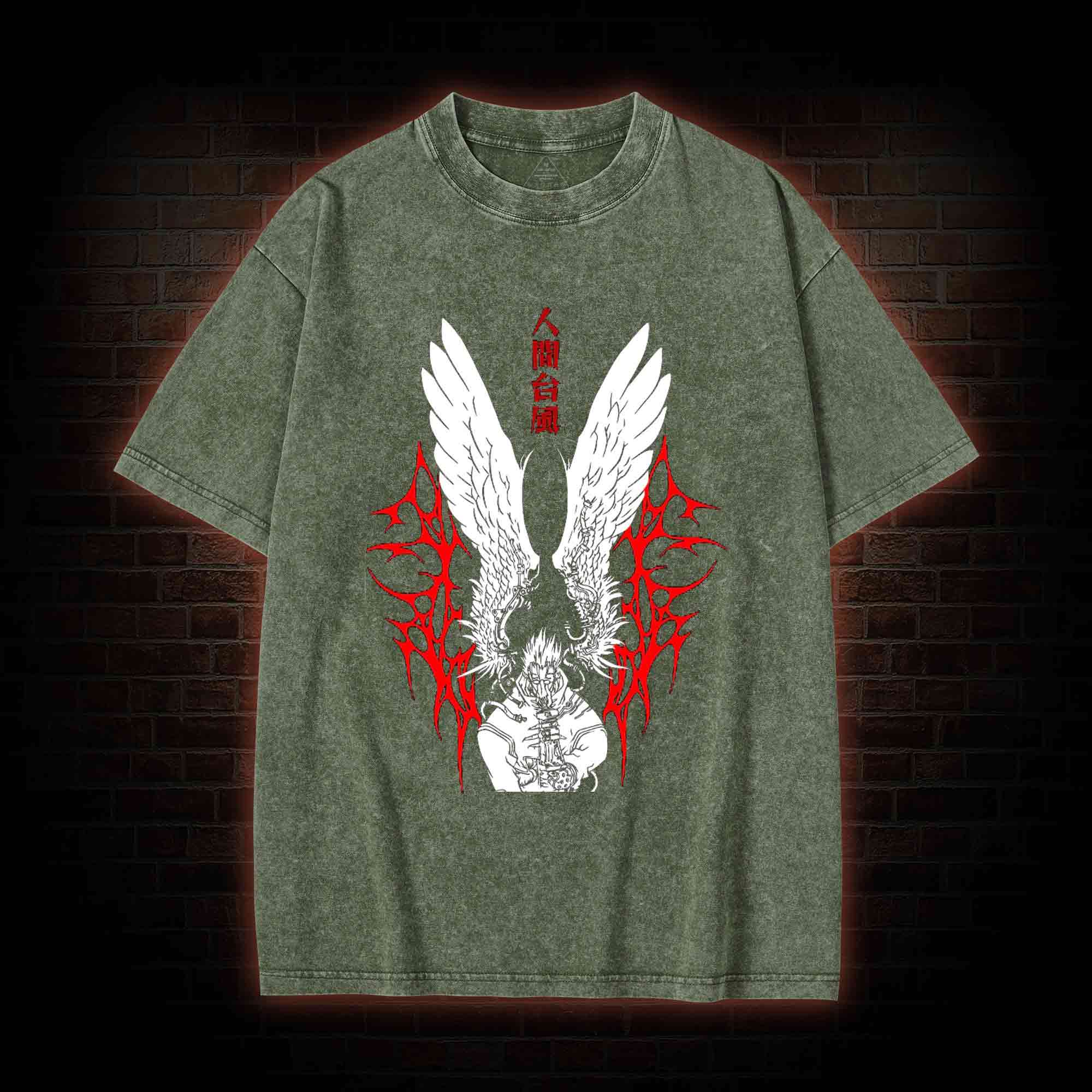 This World is Made of Love and Peace Washed T-shirt