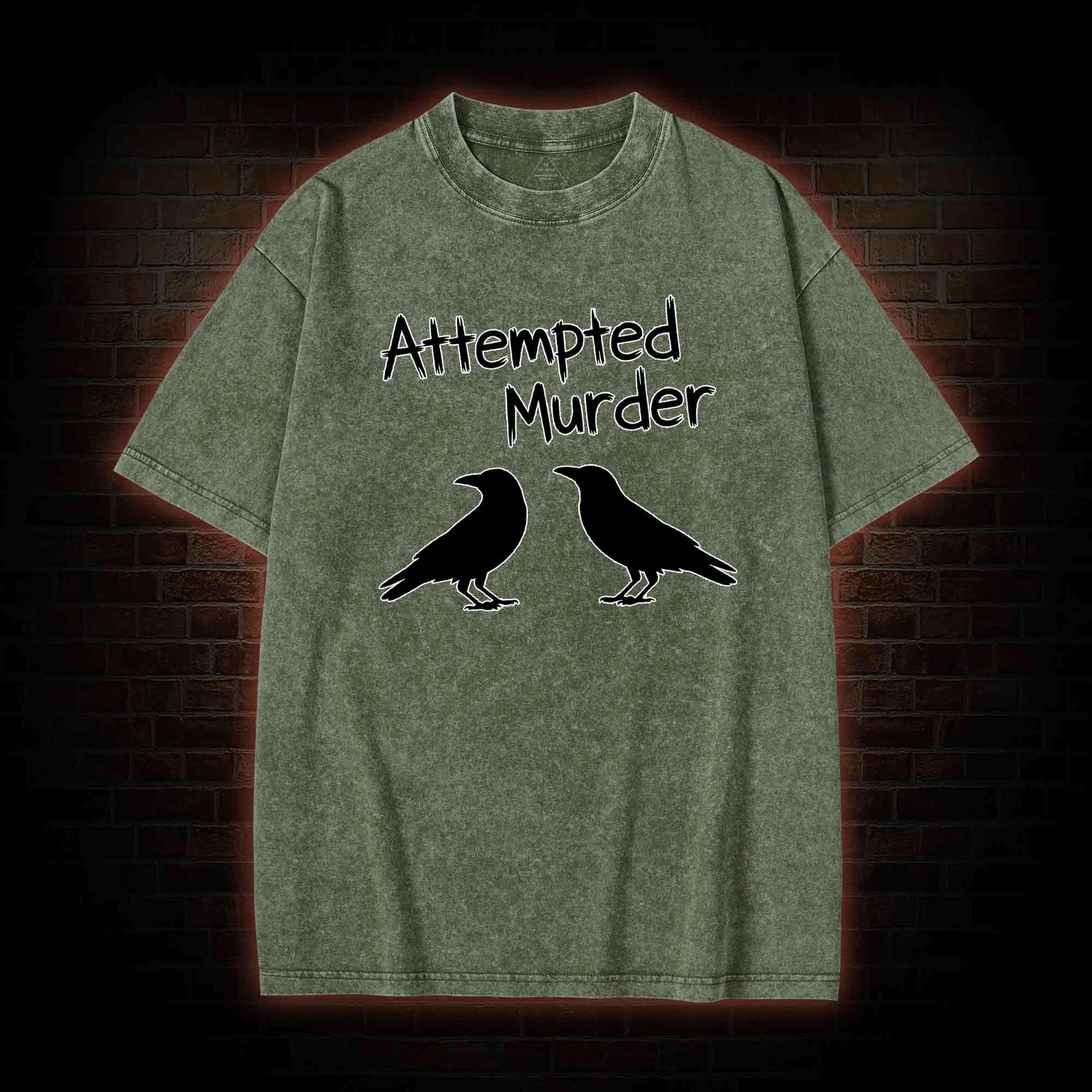 Attempted Murder Washed T-shirt