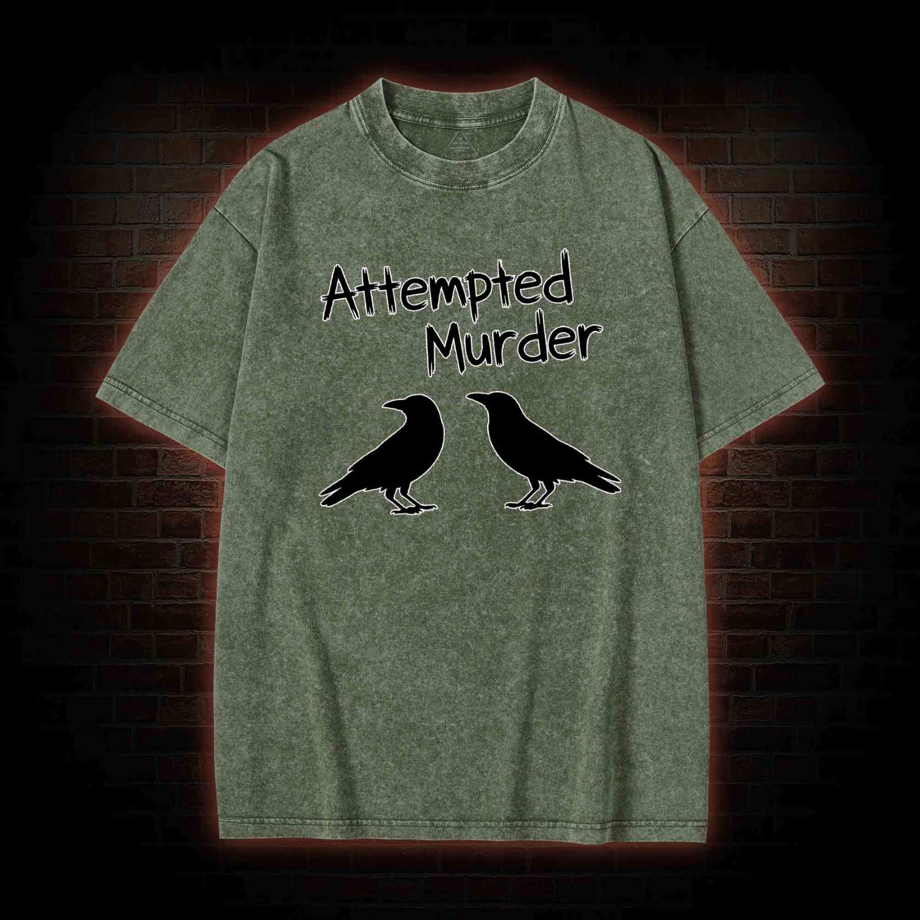 Attempted Murder Washed T-shirt