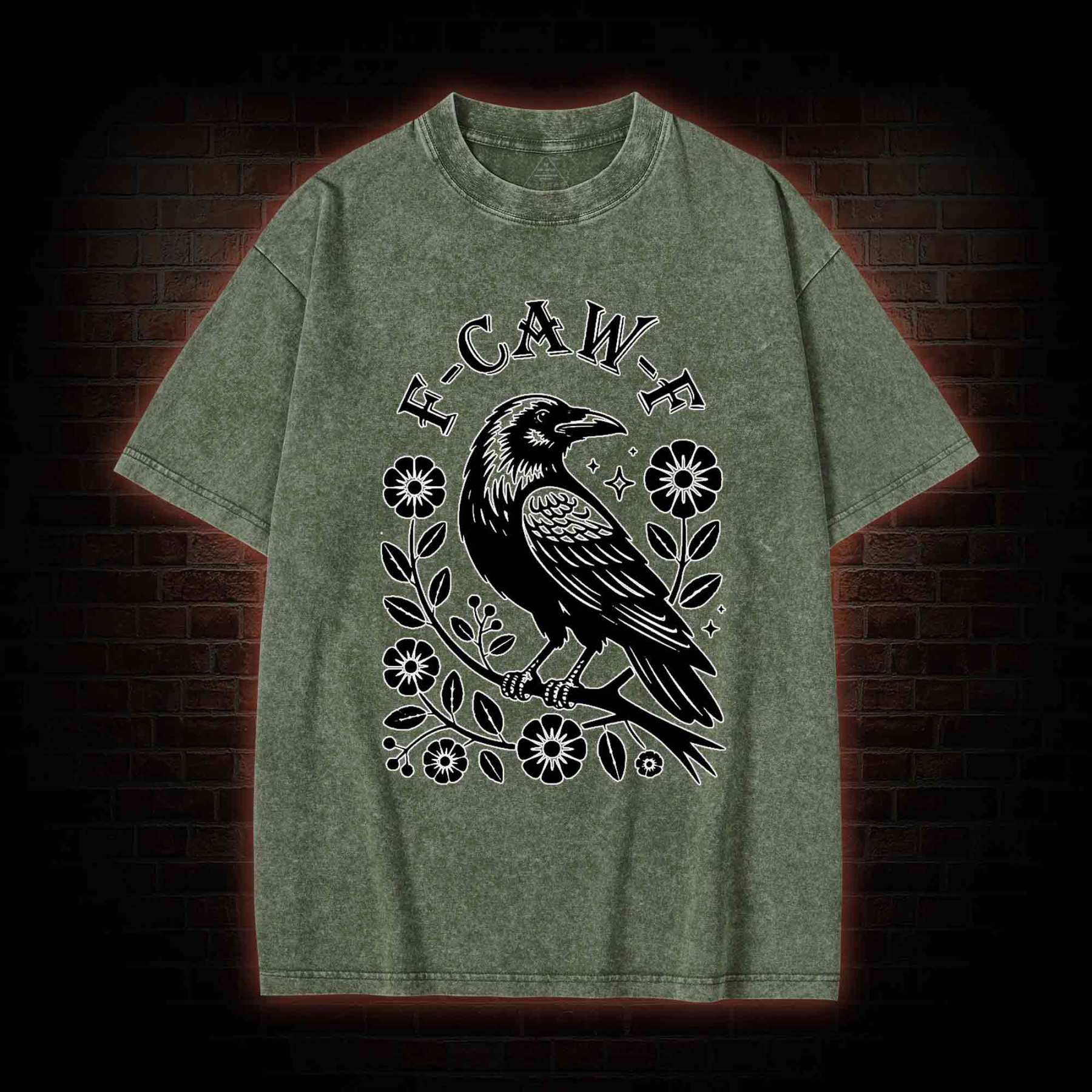 F-caw-f Washed T-shirt