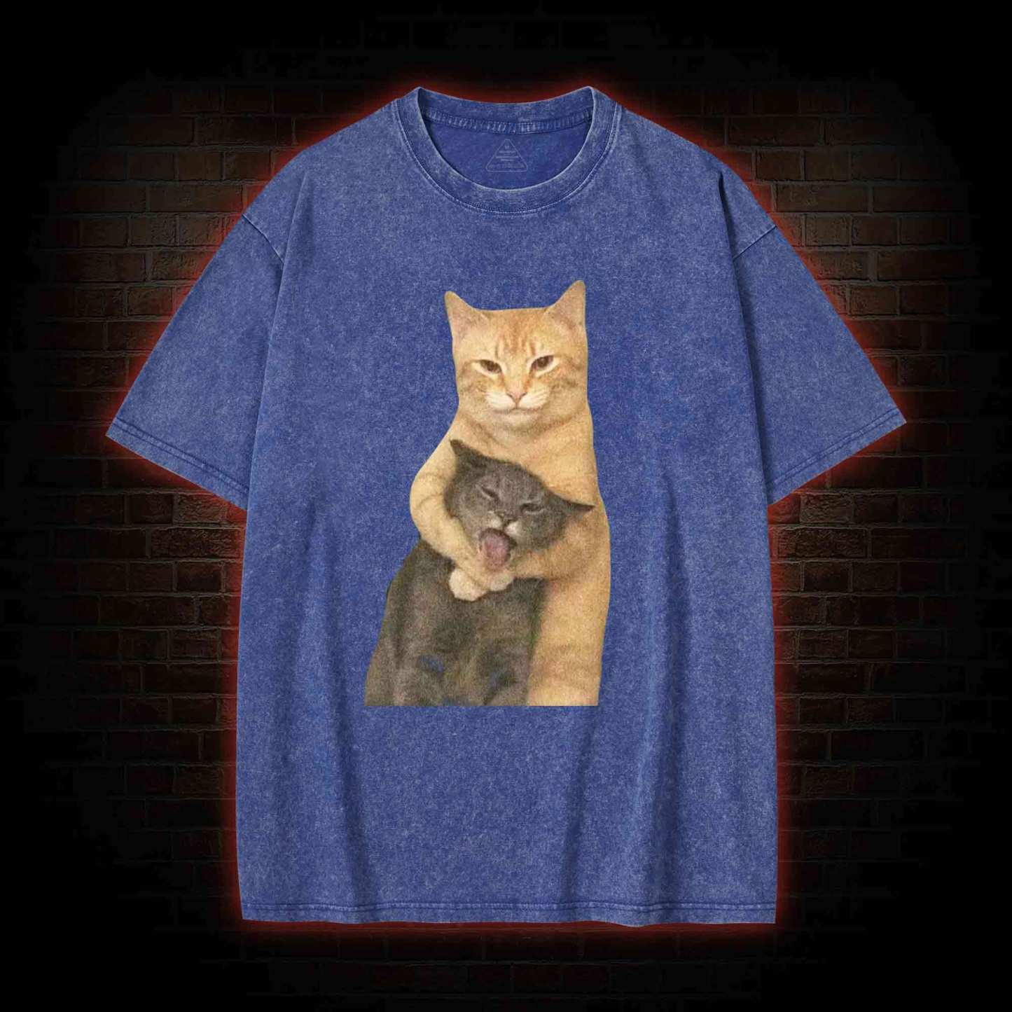 Fighting Cat Memes Washed T-shirt