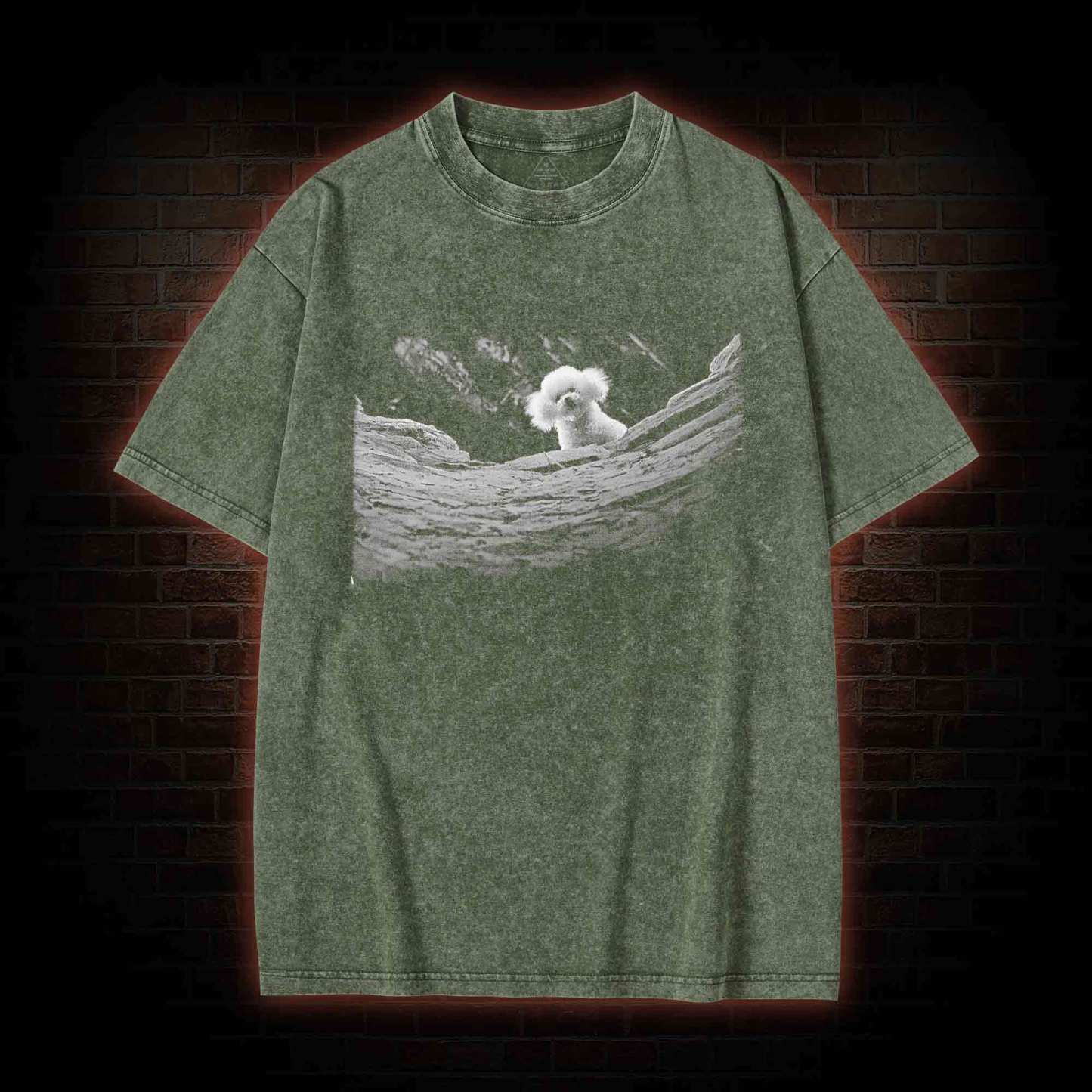 It Rubs the Lotion on Its Skin Washed T-shirt