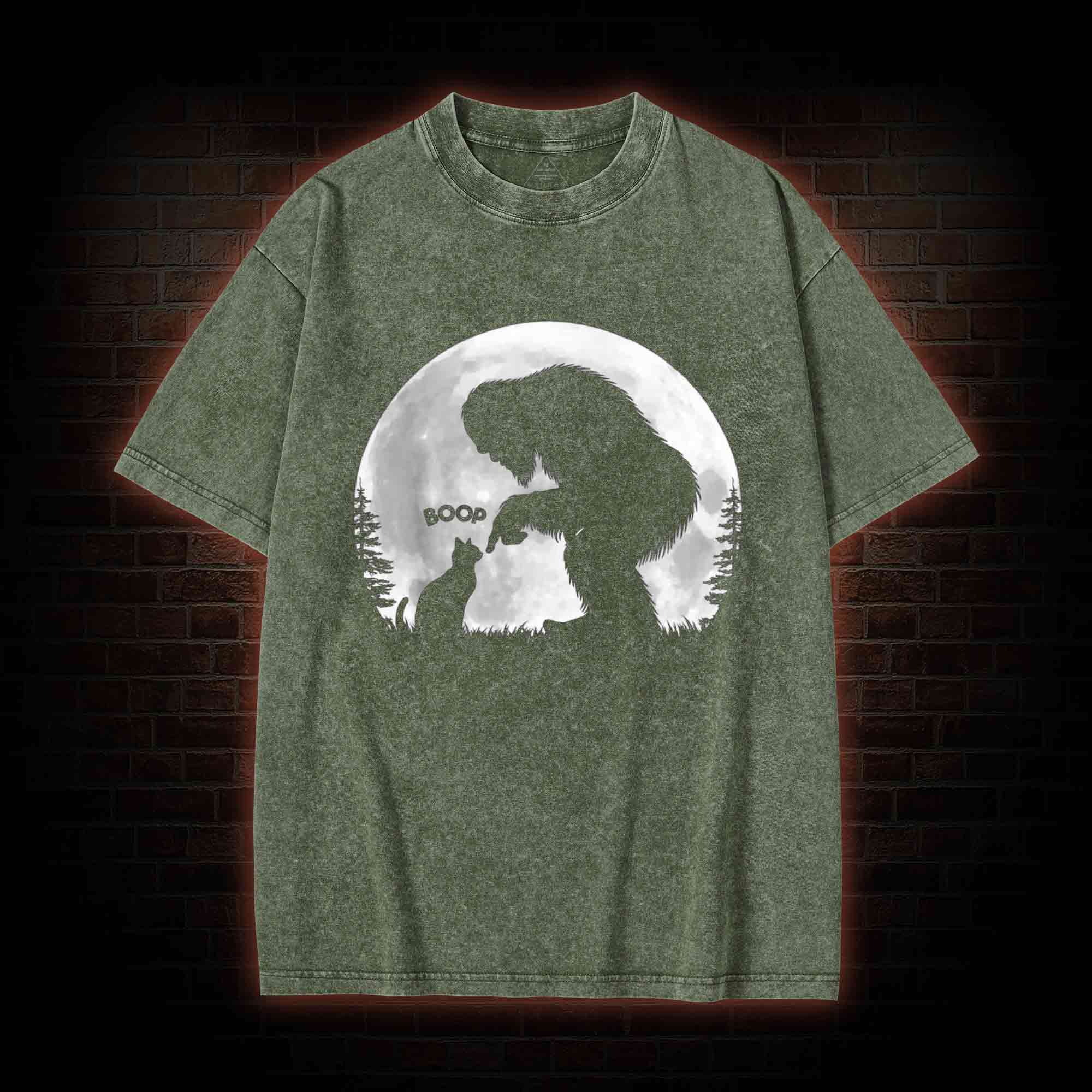 Hand Boop Nose Washed T-shirt