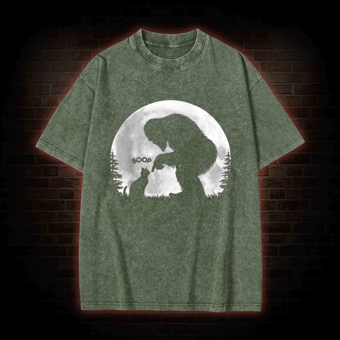 Hand Boop Nose Washed T-shirt
