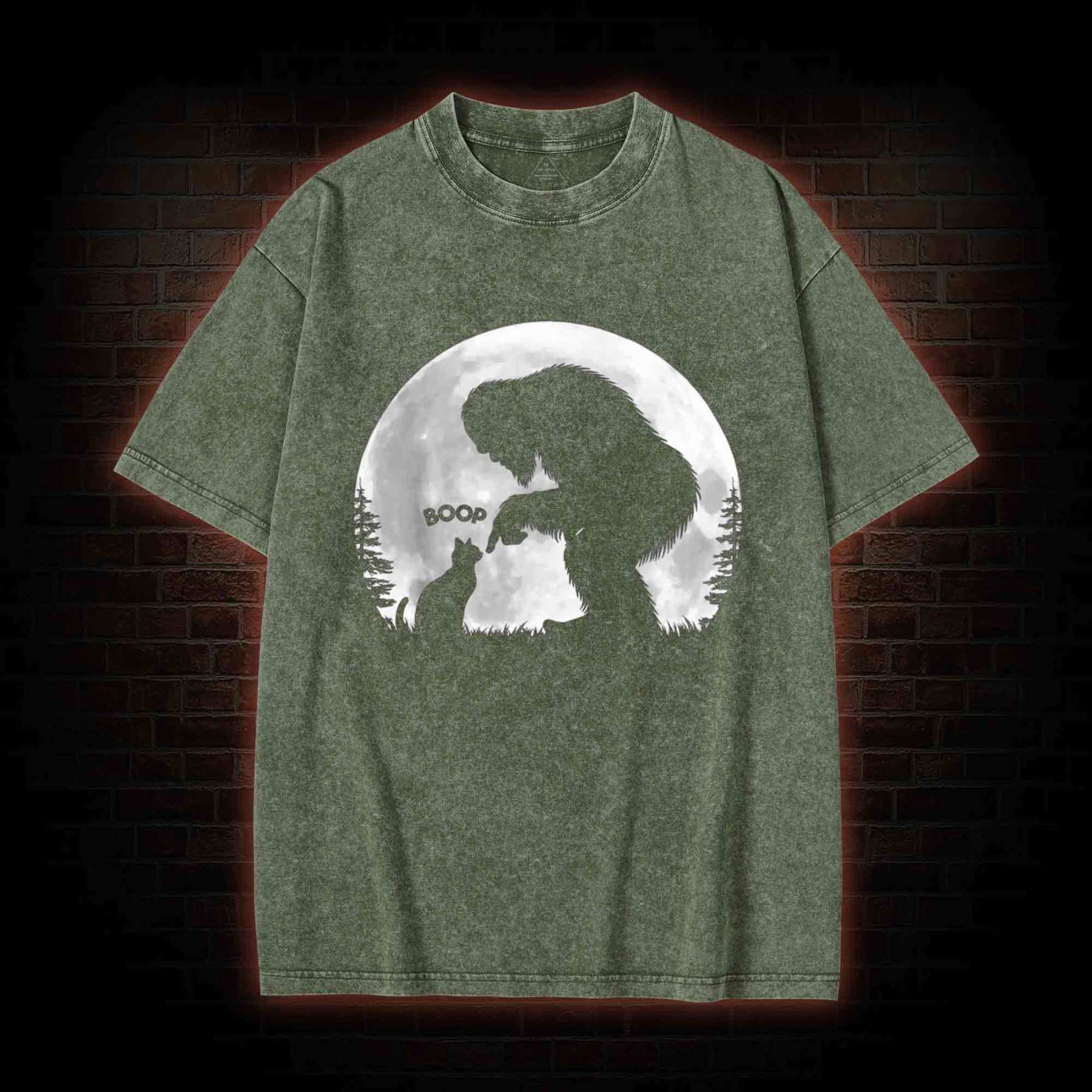 Hand Boop Nose Washed T-shirt