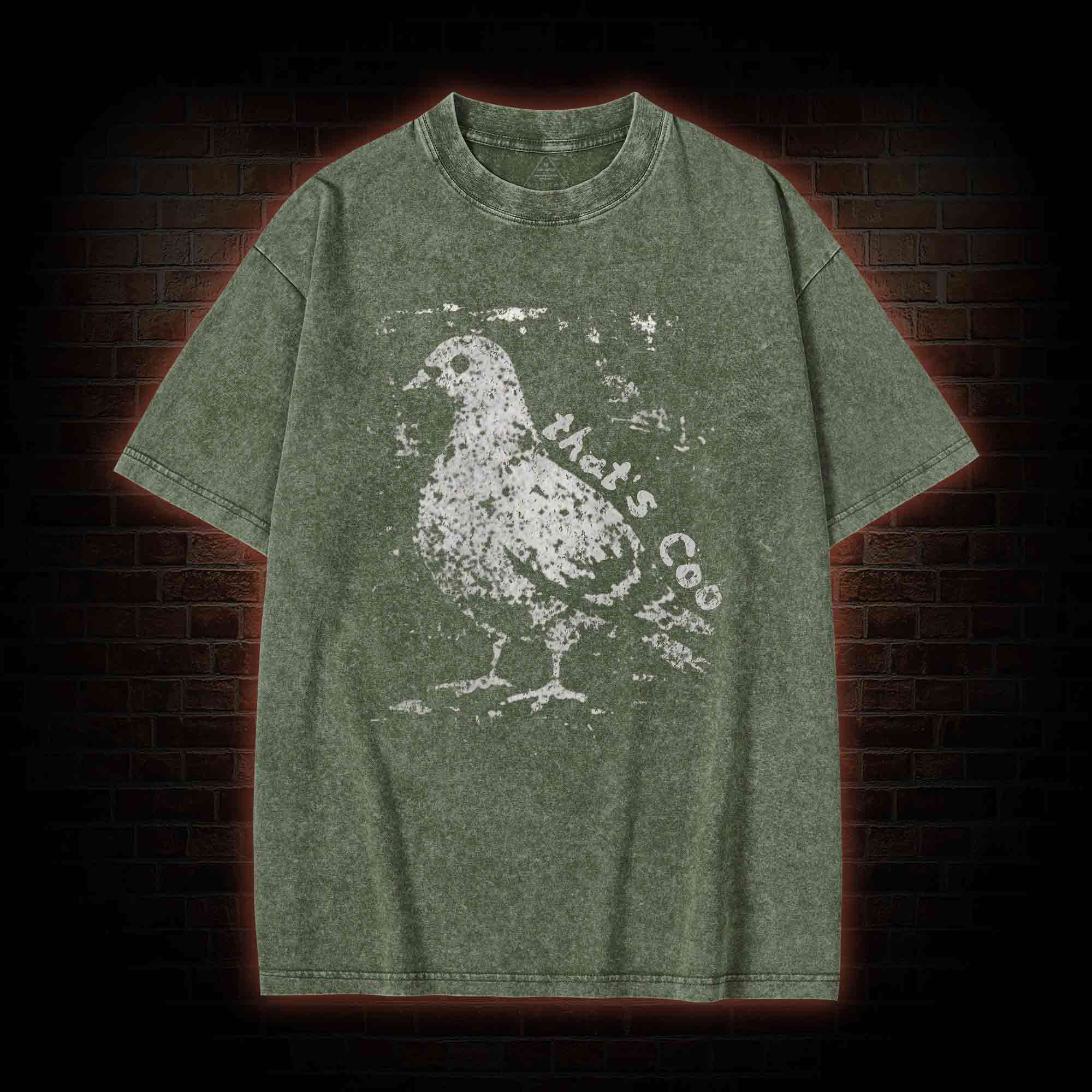 Pigeon Meme Washed T-shirt