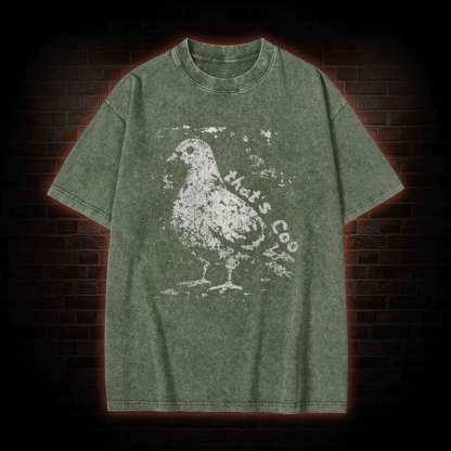 Pigeon Meme Washed T-shirt