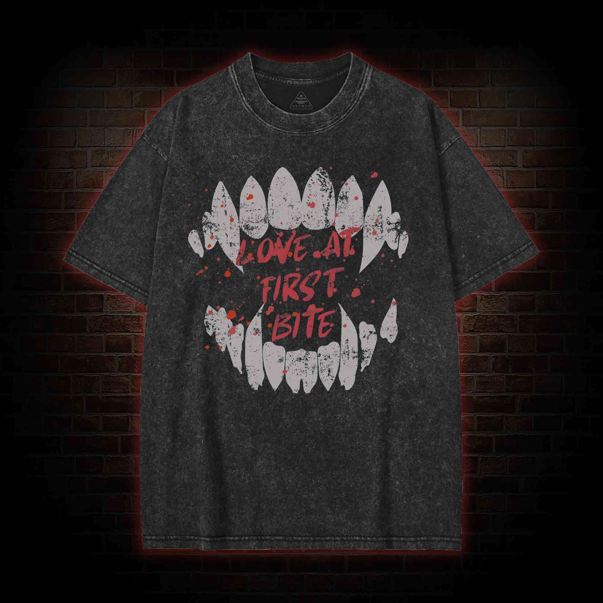 Love at First Bite Washed T-shirt