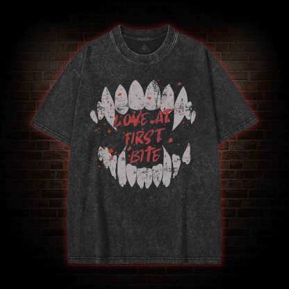 Love at First Bite Washed T-shirt