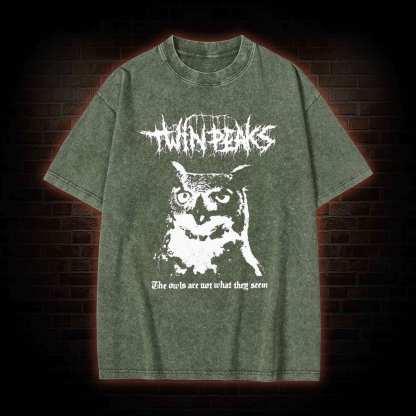 The Owls are Not What They Seem Washed T-shirt