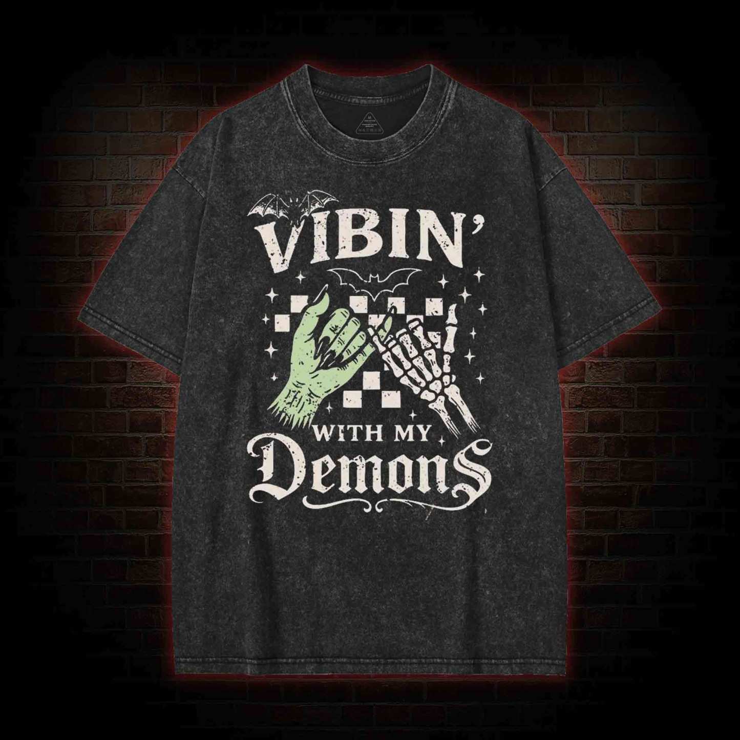 Vibing with My Demons Washed T-shirt