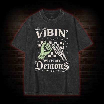 Vibing with My Demons Washed T-shirt