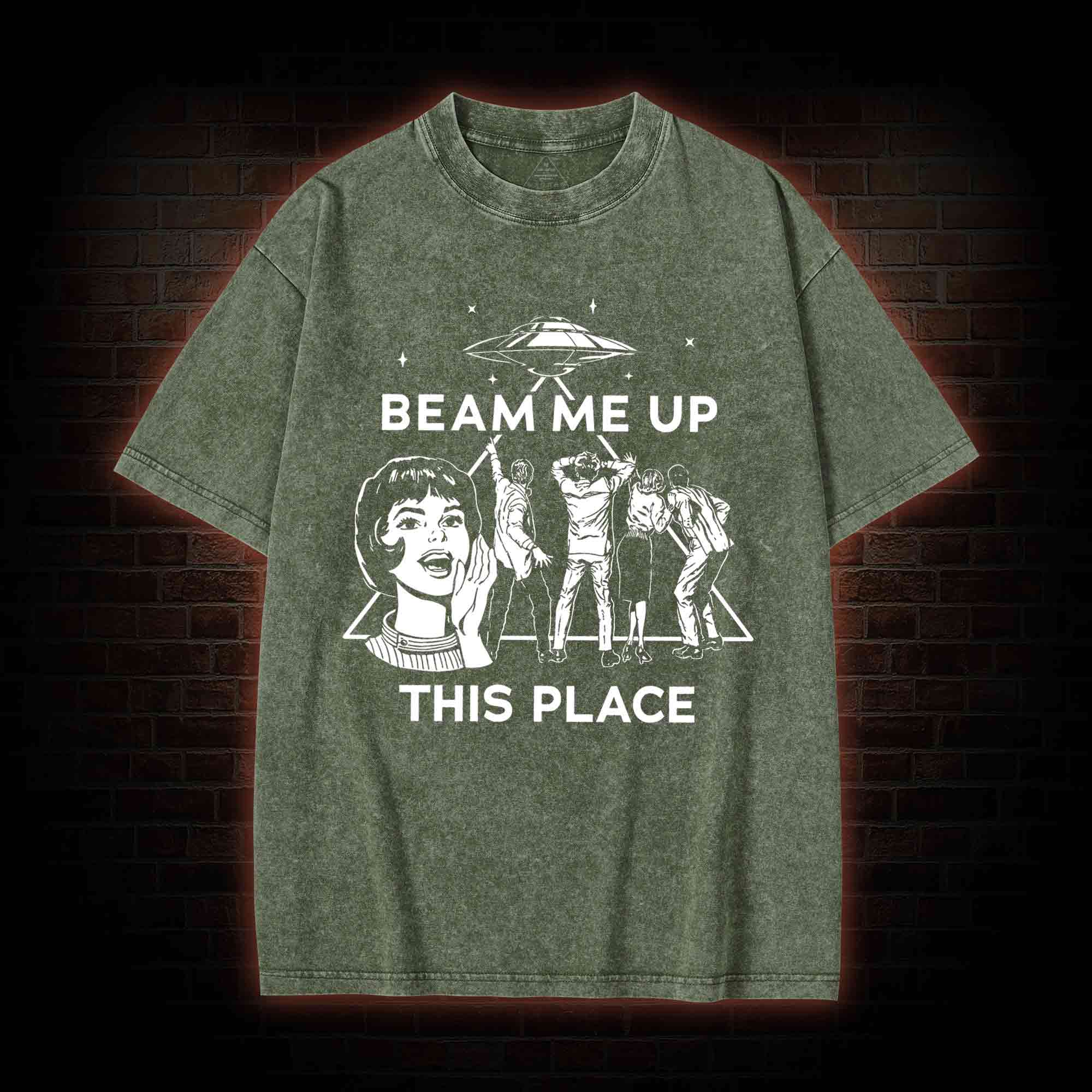 Beam Me up Washed T-shirt