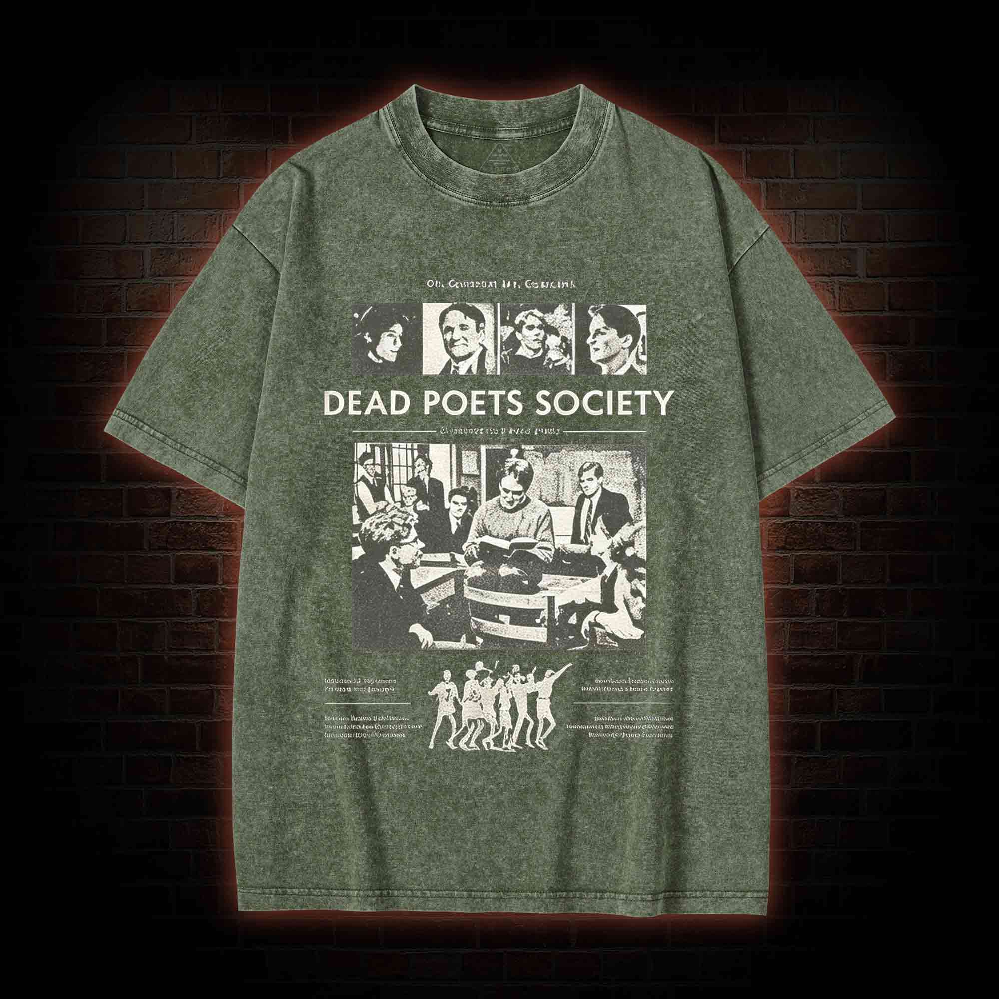 Oh Captain My Captain Washed T-shirt